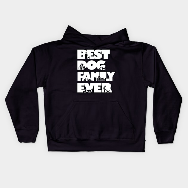 Best Dog Family Ever Cool Gift Kids Hoodie by Essinet